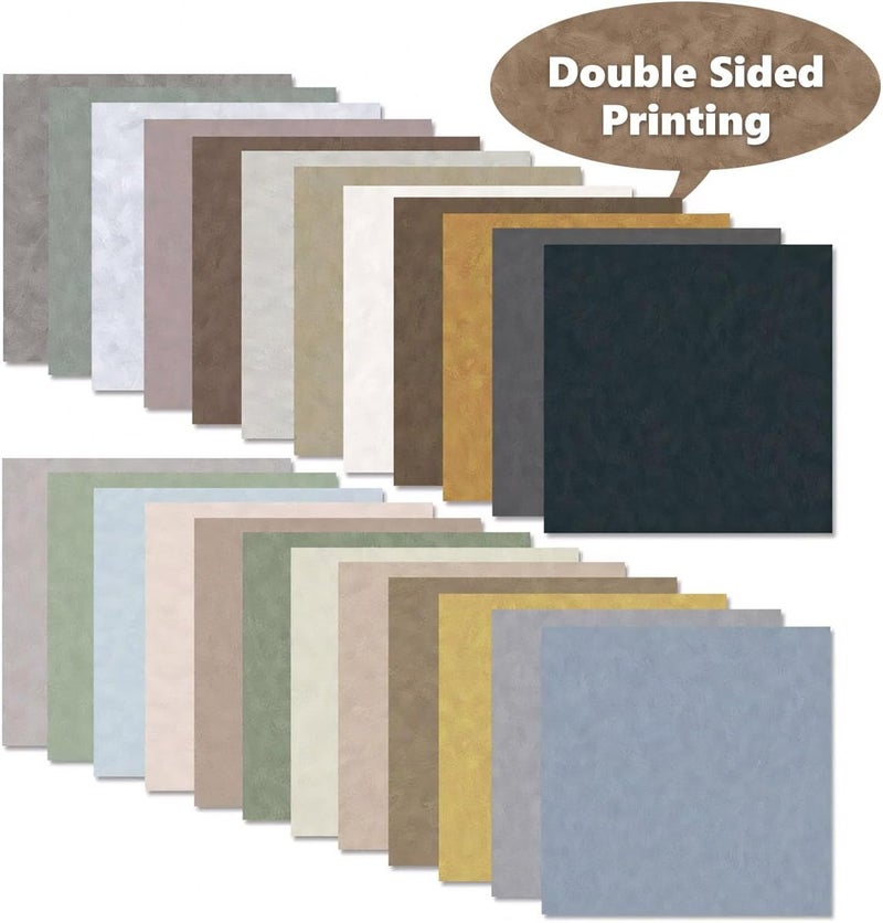 WLXTREE 24 Sheet Scrapbook Paper, Colored Specialty Pattern Double Sided Decorative Craft Paper For DIY Card Making Photo Album Decor,12 x 12 Inch - Image 3